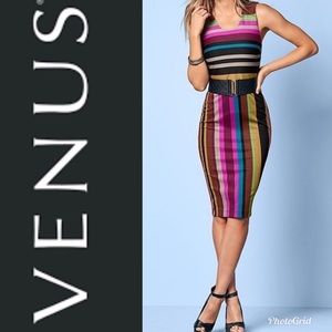 Final price! A stripped dress by Venus.